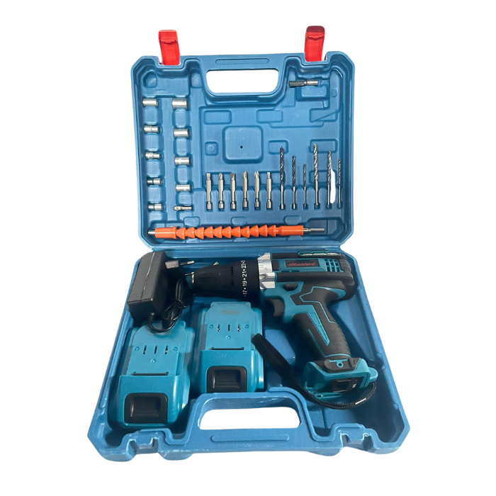 TALADRO DE ALTO IMPACTO + 2 BATERIAS + MALETA Y ACCESORIOS