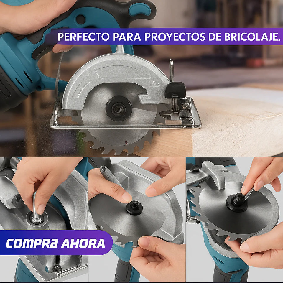 SIERRA CIRCULAR INALAMBRICA + 2 BATERIAS