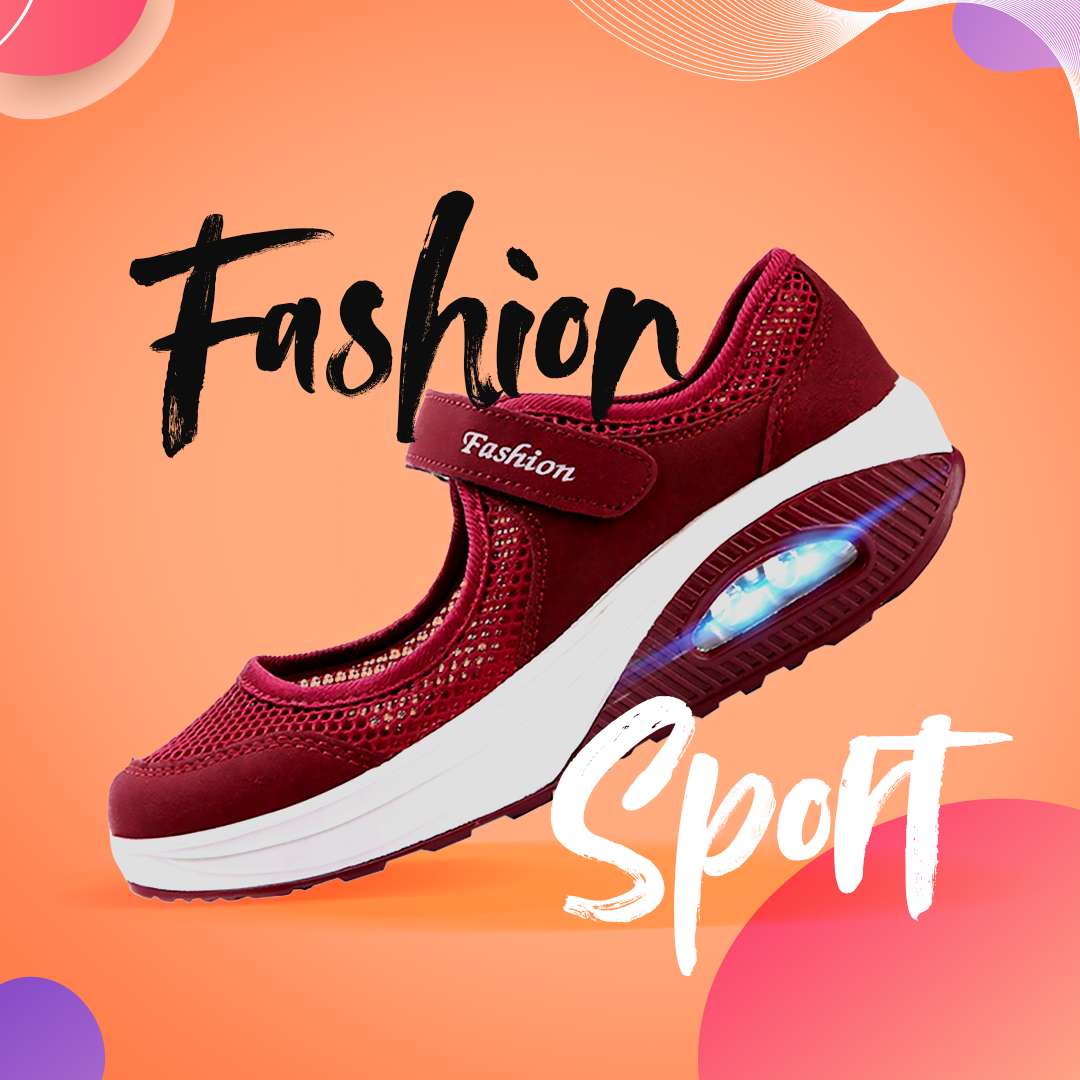 Fashion Sport™ Zapatillas para deporte de malla ligera para Mujer – MYPELIX