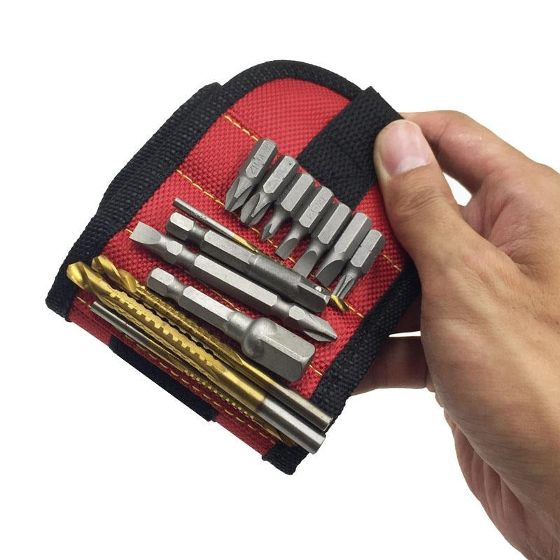 Iron magnetico ™ Bolsa de herramientas portátil con pulsera magnetica fuerte