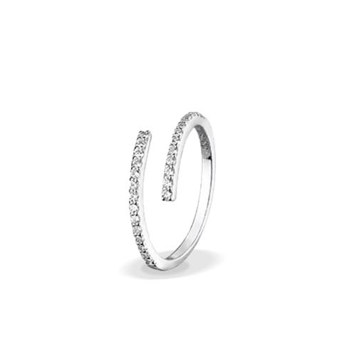 Lazo de diamantes™ Anillo de plata 925