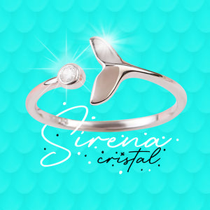 Sirena Cristal™ Anillo de plata 925