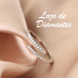 Lazo de diamantes™ Anillo de plata 925