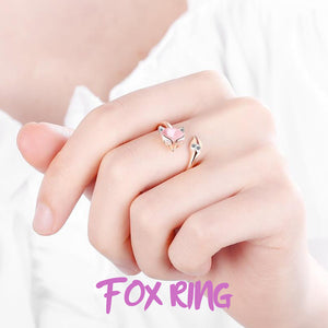 Fox Ring™ Anillo elaborado con la mejor plata esterlina 925 y cristales cúbicos brillantes