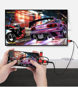 ConexPro™ Cable de tv 3 en 1 para iPhone y Android